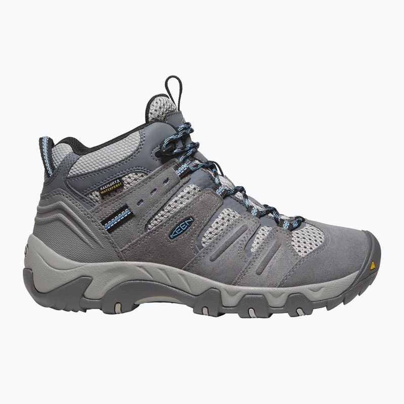 Дамски обувки за трекинг KEEN Headout Mid Waterproof Steel Grey/Blue Heaven 9