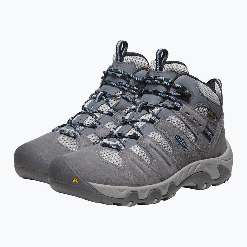 Дамски обувки за трекинг KEEN Headout Mid Waterproof Steel Grey/Blue Heaven 11