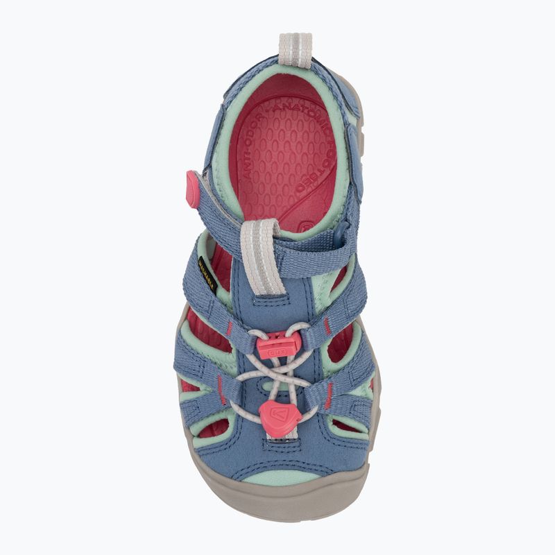 Детски сандали KEEN Seacamp II CNX в синьо/горещо розово 5