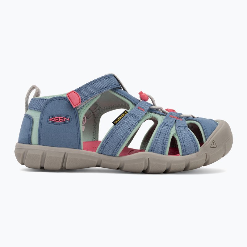 Младежки сандали KEEN Seacamp II CNX в коронено синьо/горещо розово 2