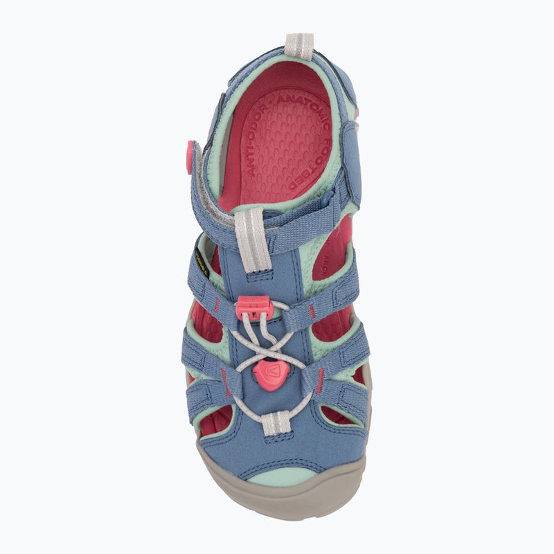 Младежки сандали KEEN Seacamp II CNX в коронено синьо/горещо розово 5