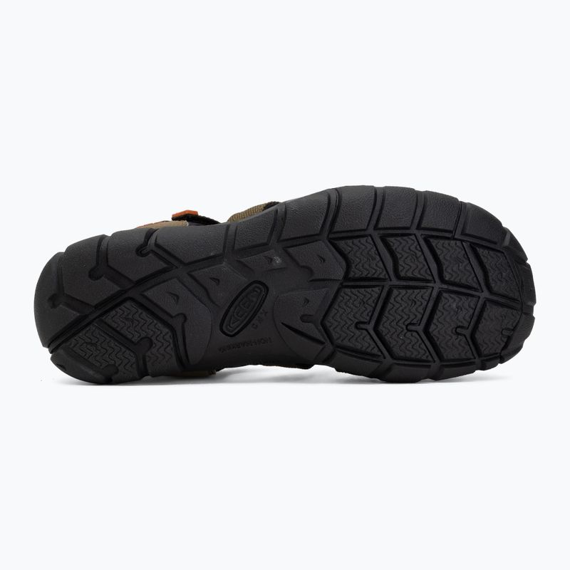 Юношески сандали KEEN Seacamp II CNX dark olive/gold flame 4