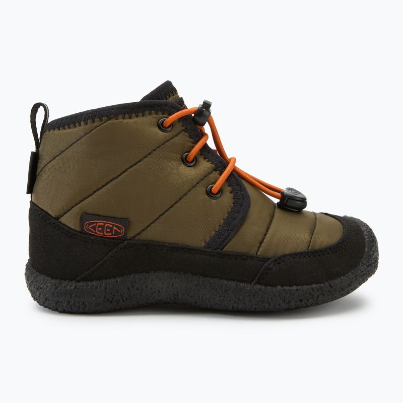 Детски обувки KEEN Howser II Chukka WP dark olive/gold flame 2