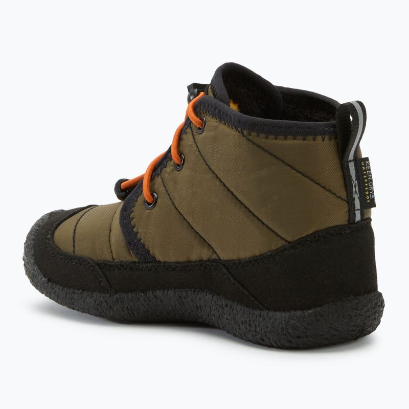 Детски обувки KEEN Howser II Chukka WP dark olive/gold flame 3