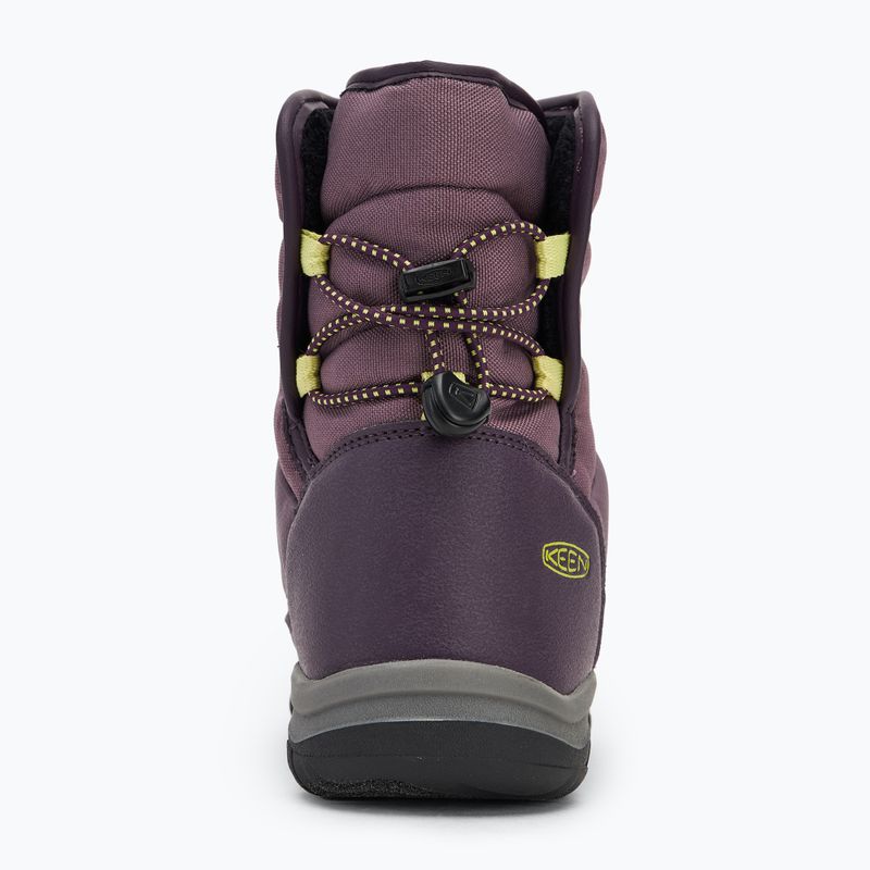 Младежки ботуши за сняг KEEN Puffrider WP black plum/daiquiri green 6