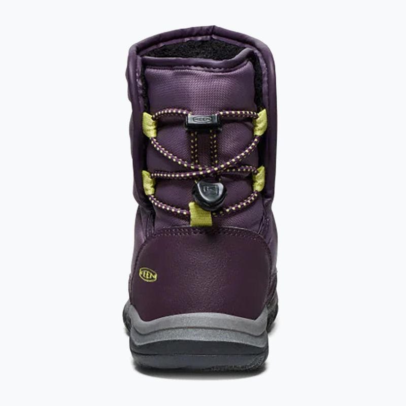 Детски ботуши за сняг KEEN Puffrider WP black plum/daiquiri green 11