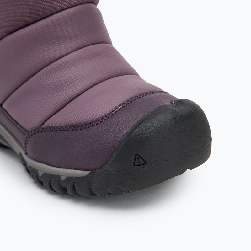 Детски ботуши за сняг KEEN Puffrider WP black plum/daiquiri green 7