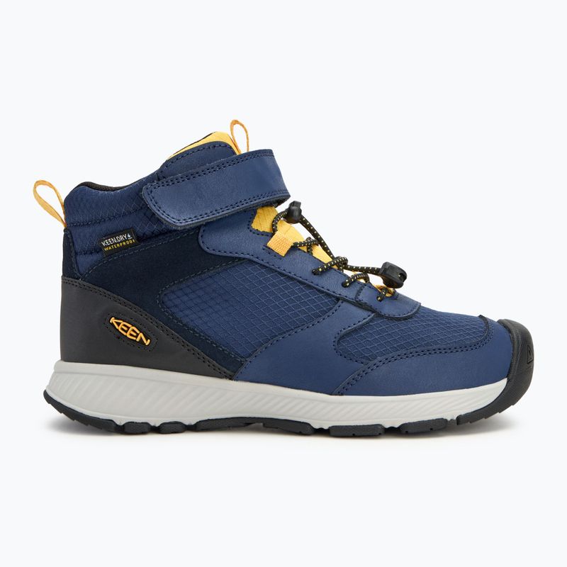 Детски туристически обувки KEEN Skua Mid WP JR naval academy/yolk yellow 2