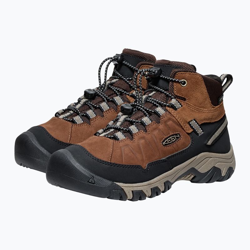 Детски обувки за трекинг KEEN Targhee IV Mid Waterproof bison/brindle 8