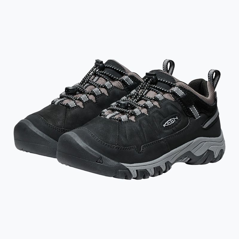 Детски обувки за трекинг KEEN Targhee IV Low Waterproof black/steel grey 4