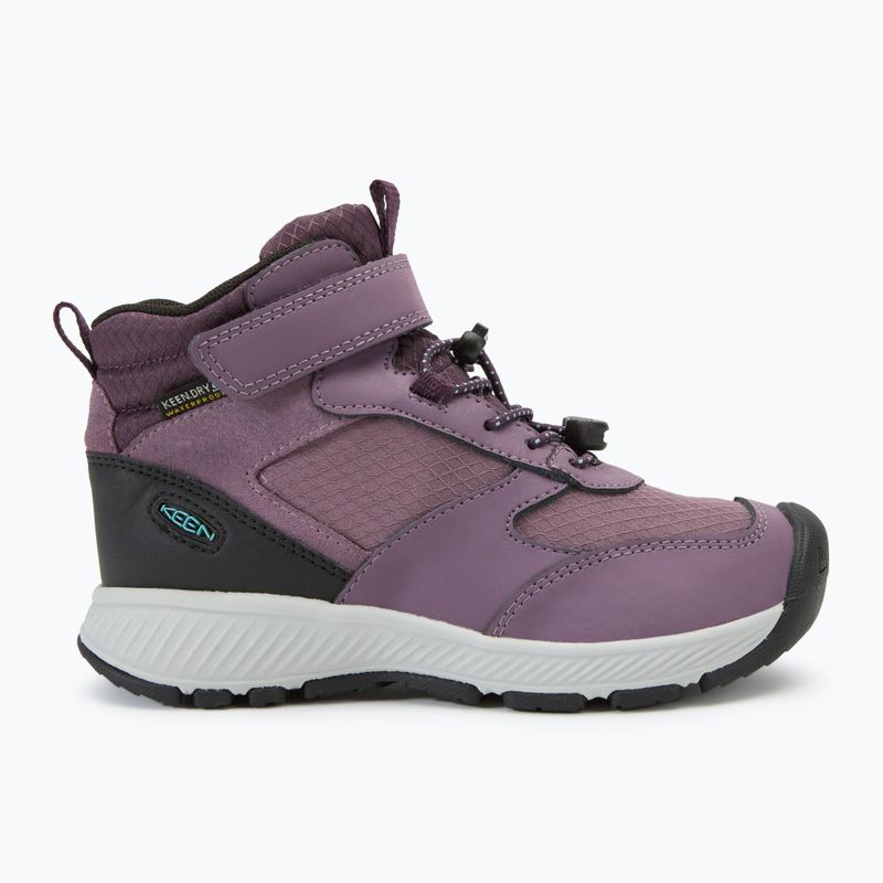 Детски туристически обувки KEEN Skua Mid WP black plum/plum perfect 2