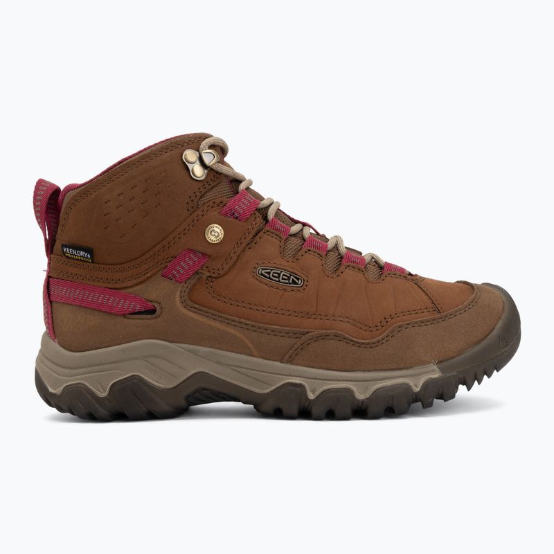 Дамски обувки за трекинг KEEN Targhee IV Mid Wp bison/beaujolais 2