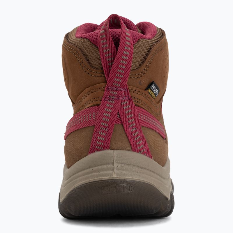 Дамски обувки за трекинг KEEN Targhee IV Mid Wp bison/beaujolais 6