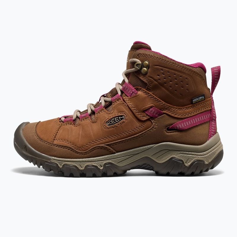 Дамски обувки за трекинг KEEN Targhee IV Mid Wp bison/beaujolais 2