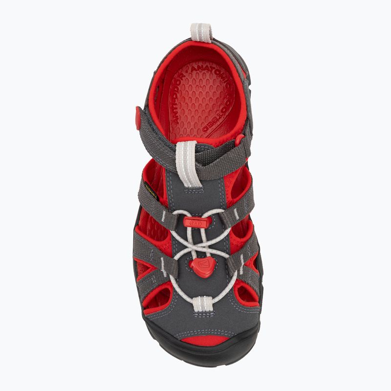 KEEN Seacamp II CNX magnet/ червен килим, младежки сандали 5