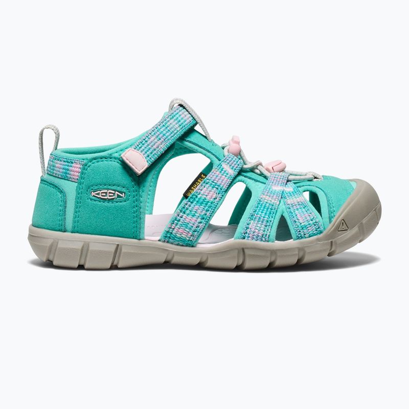 Юношески сандали KEEN Seacamp II CNX bright aqua/giggle pink 9