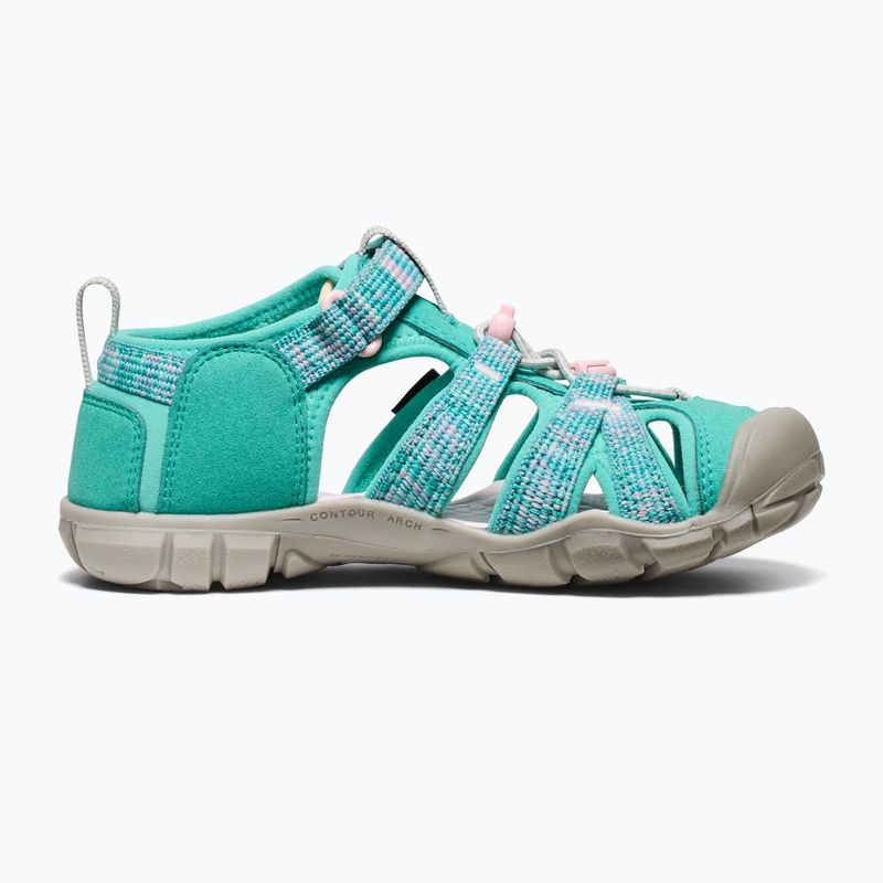 Юношески сандали KEEN Seacamp II CNX bright aqua/giggle pink 10