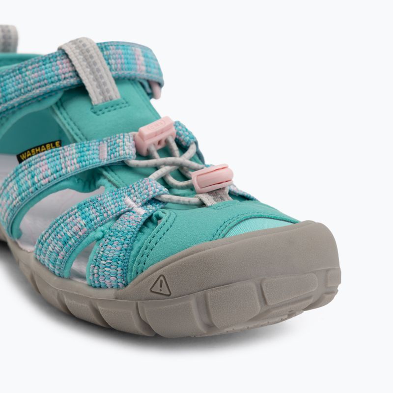 Юношески сандали KEEN Seacamp II CNX bright aqua/giggle pink 7