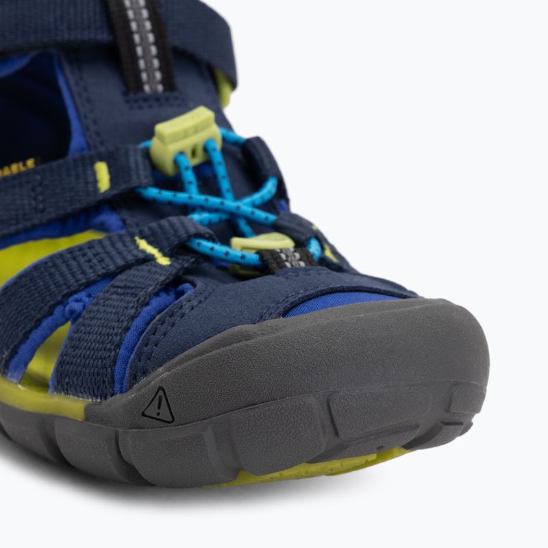 Юношески сандали KEEN Seacamp II CNX naval academy/chartreuse 7