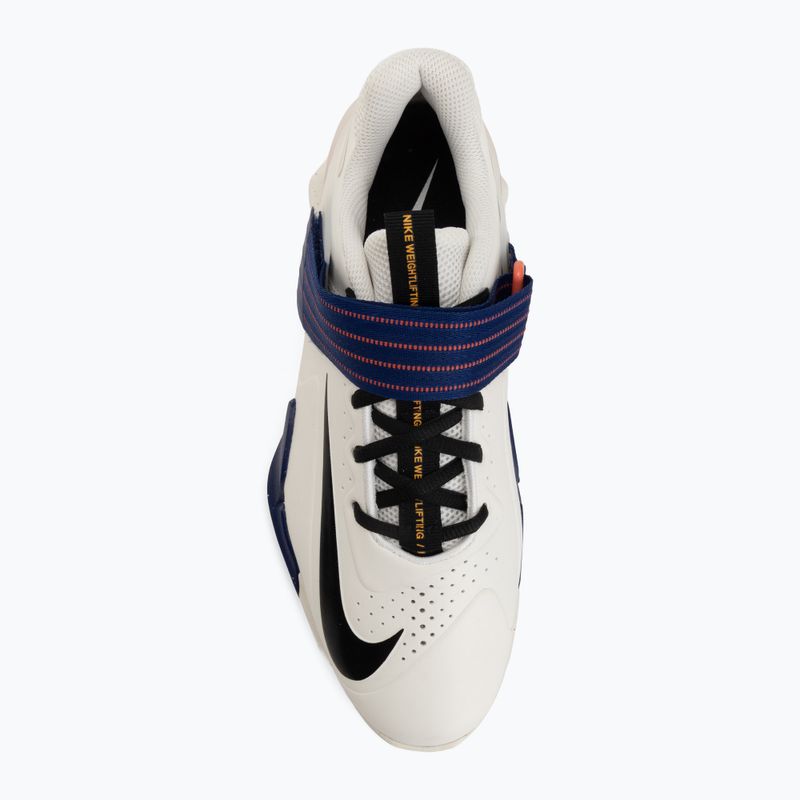 Обувки за вдигане на тежести Nike Savaleos sail/deep royal blue/magic ember/black 5