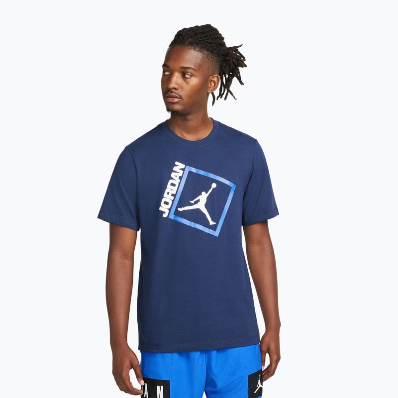 Мъжка тениска Jordan Jumpman Box midnight navy/white
