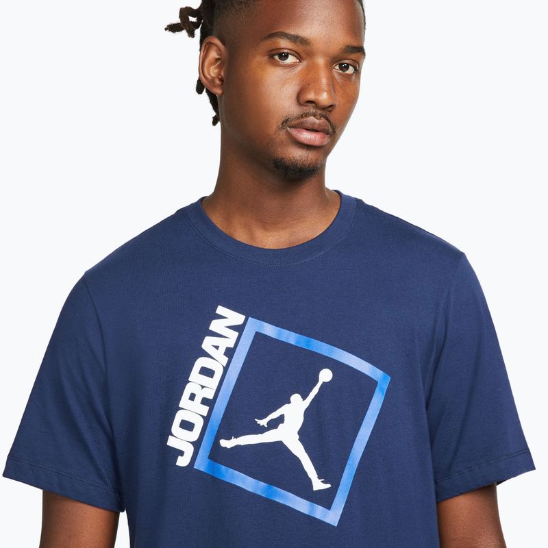 Мъжка тениска Jordan Jumpman Box midnight navy/white 4