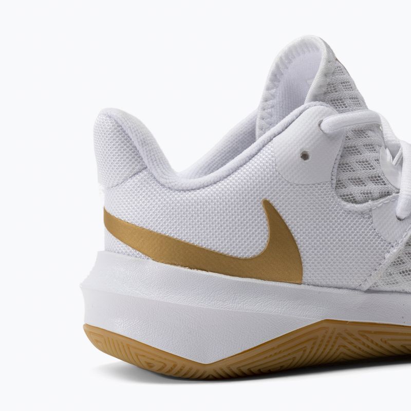 Обувки за волейбол Nike Zoom Hyperspeed Court SE бяло/златно 8