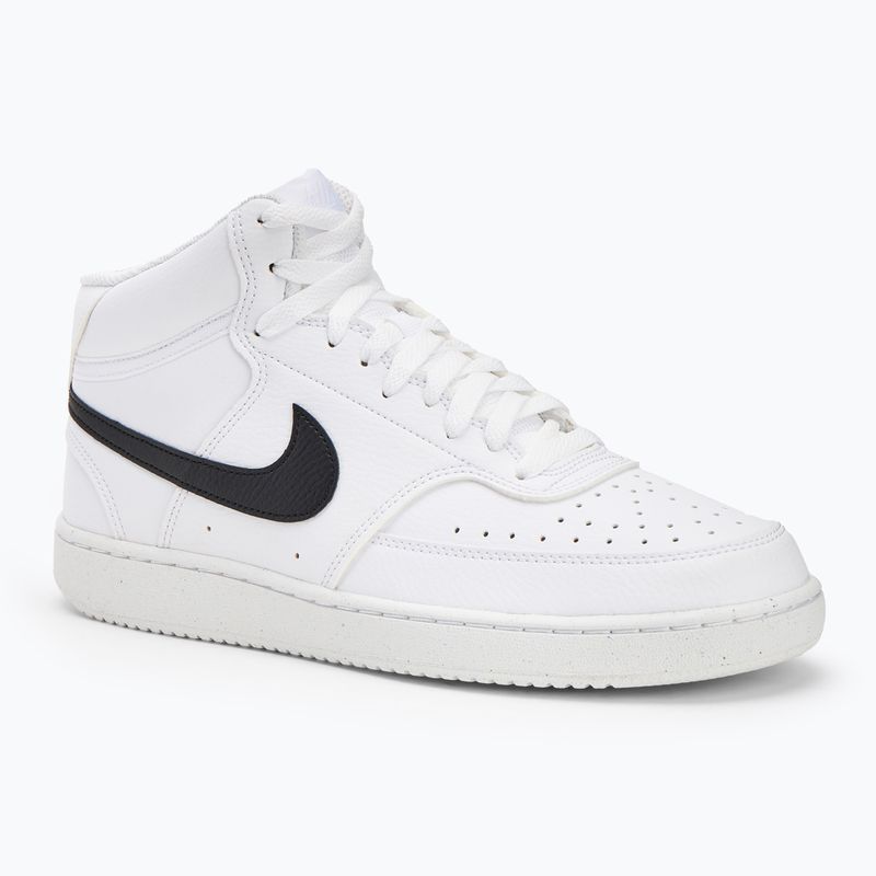 Nike Court Vision Mid Next Nature мъжки обувки бяло/бяло/черно