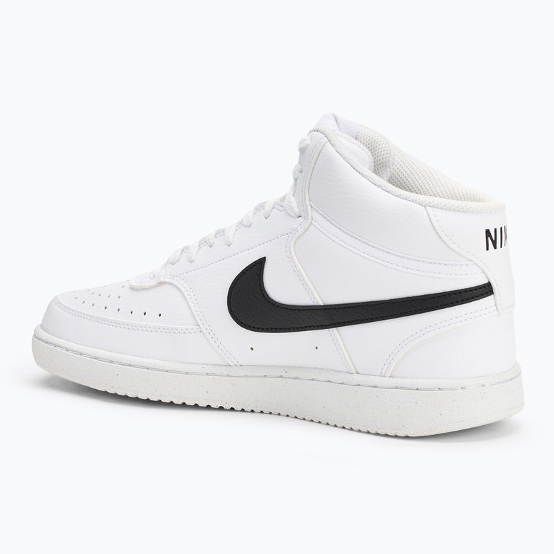 Nike Court Vision Mid Next Nature мъжки обувки бяло/бяло/черно 3