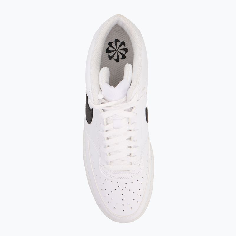 Nike Court Vision Mid Next Nature мъжки обувки бяло/бяло/черно 5