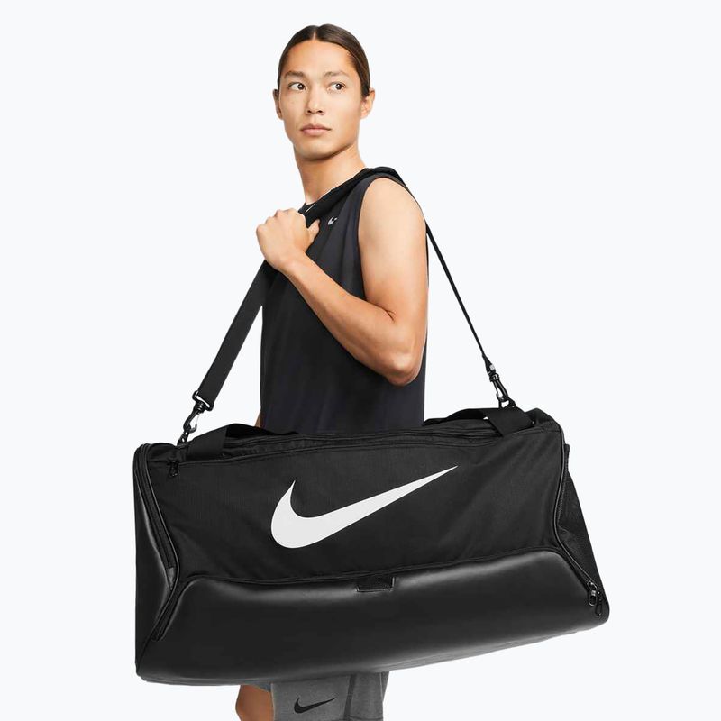 Тренировъчна чанта Nike Brasilia 9.5 95 l black/black/white 8