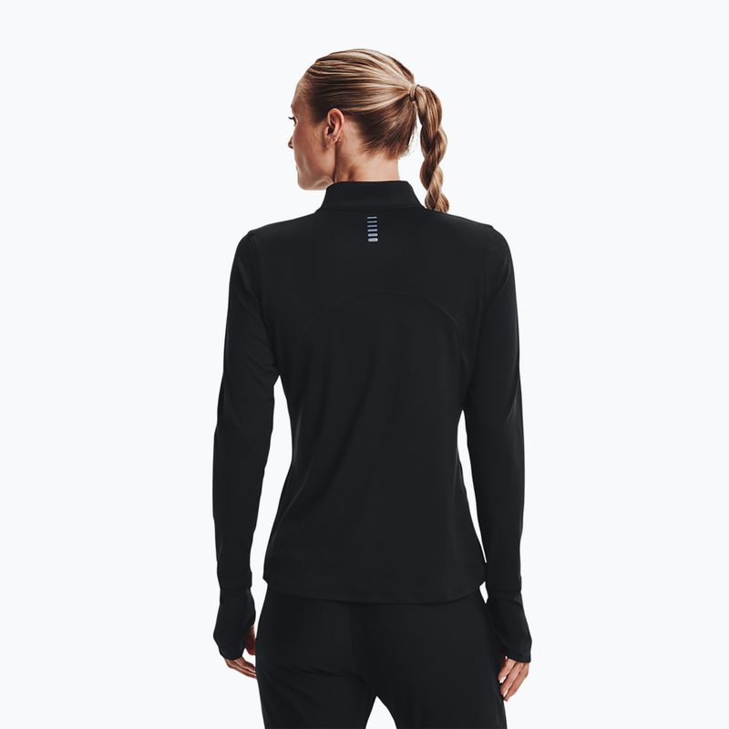 Under Armour Qualifier Run 2.0 Half Zip дамски суитшърт за бягане черен 1365632 3