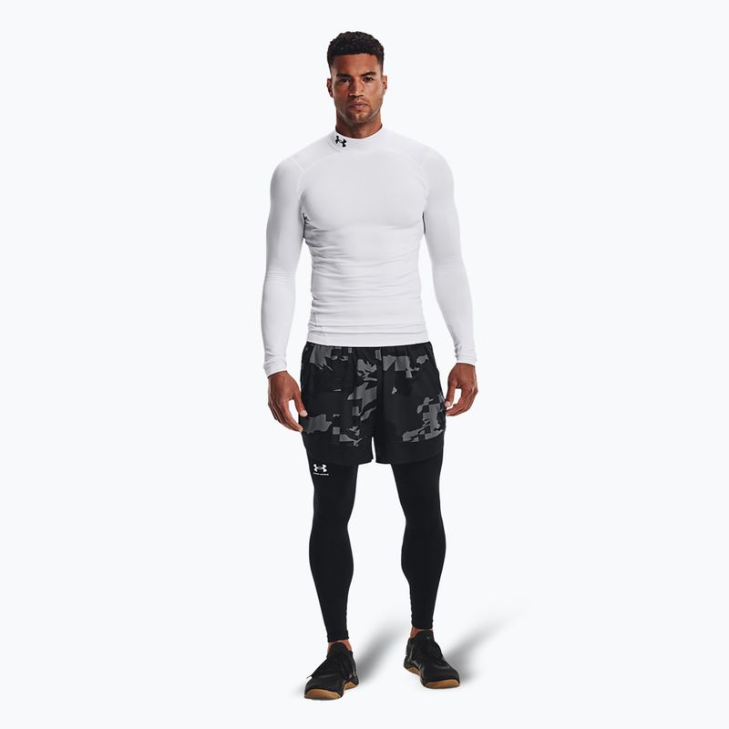 Мъжка блуза с дълъг ръкав за тренировка Under Armour Comp Mock UA Armour white/black 2