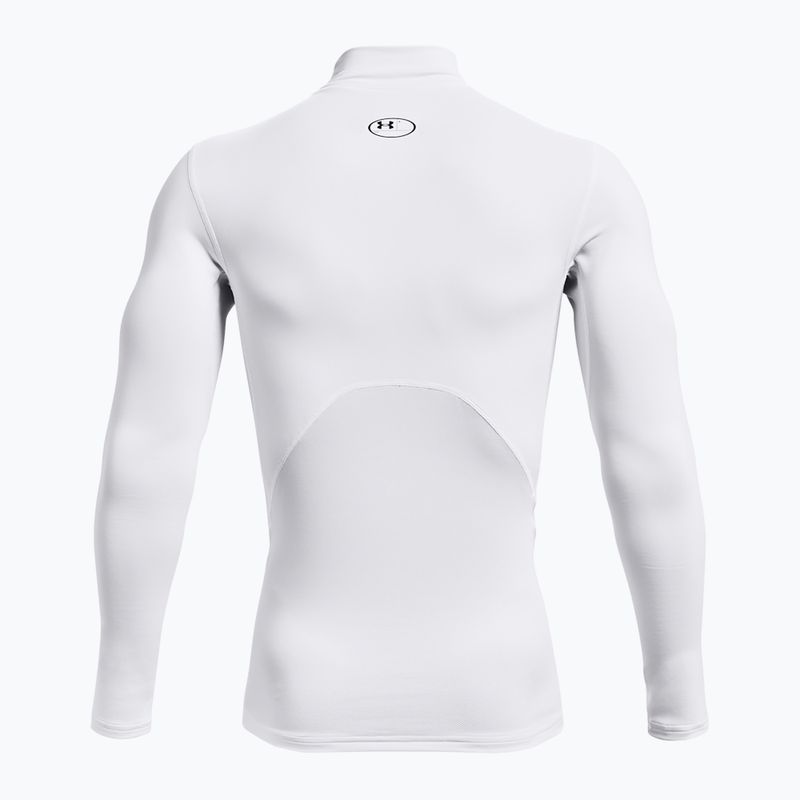 Мъжка блуза с дълъг ръкав за тренировка Under Armour Comp Mock UA Armour white/black 6