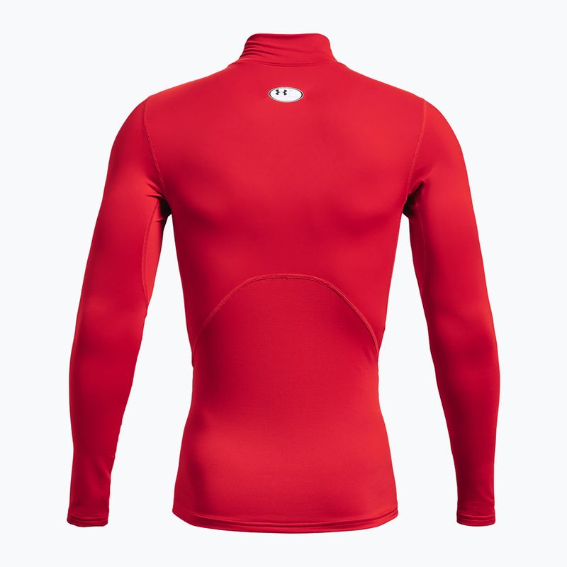 Мъжки тренировъчен лонгслив Under Armour Comp Mock UA Armour red/white 2