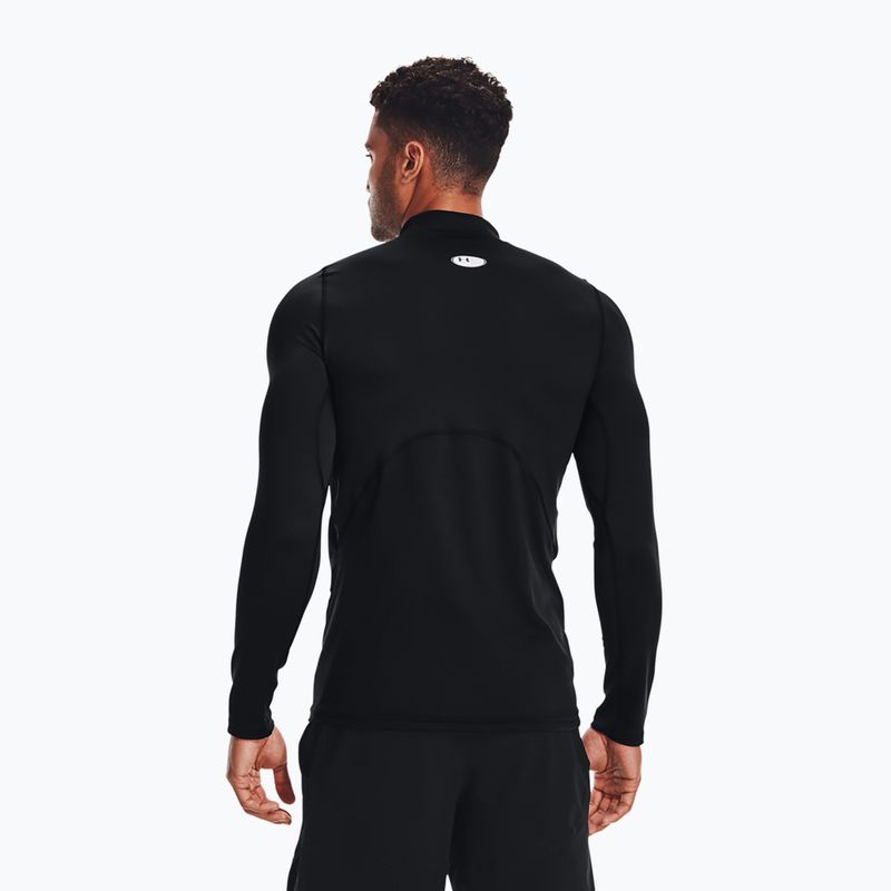 Мъжка блуза с дълъг ръкав за тренировка Under Armour Comp Mock UA Armour black/white 3