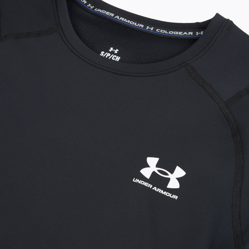 Мъжка блуза с дълъг ръкав за  тренировка Under Armour CG Armour Fitted Crew black/white 3