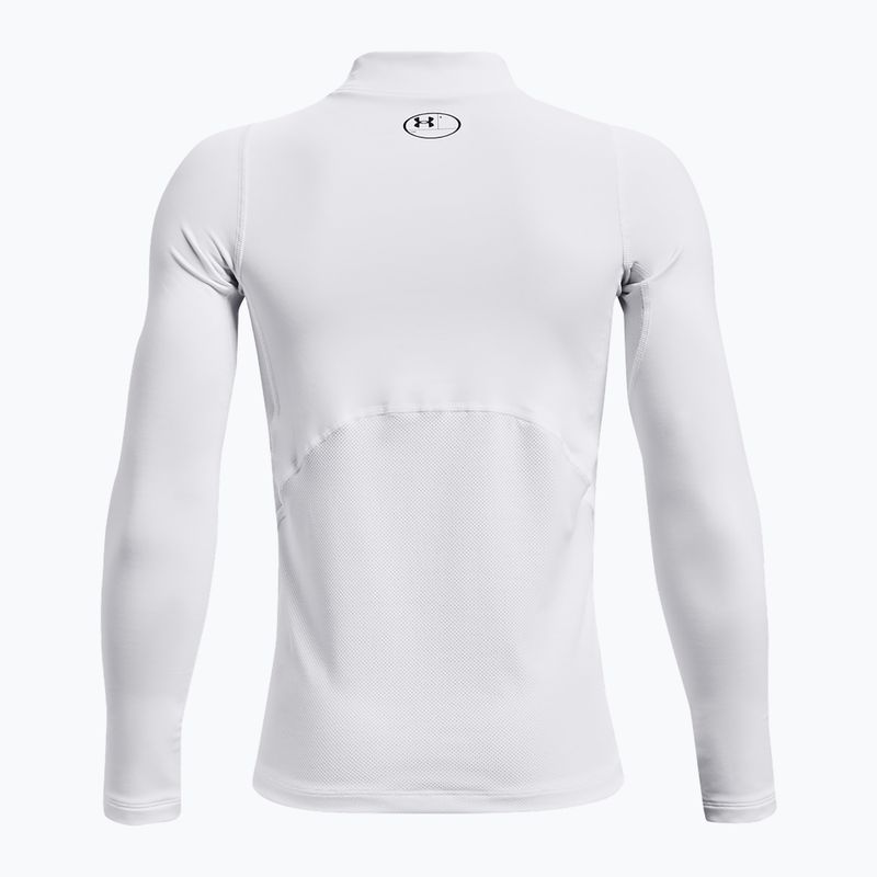 Блуза с дълъг ръкав за тренировка Under Armour Cg Armour Mock white/black 2