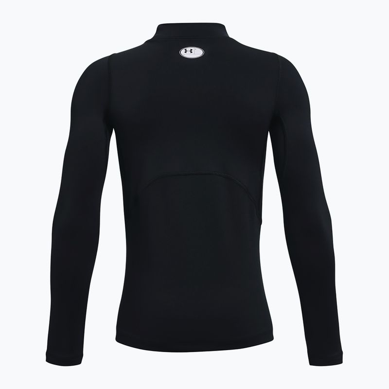 Блуза с дълъг ръкав за тренировка Under Armour Cg Armour Mock black/white 2
