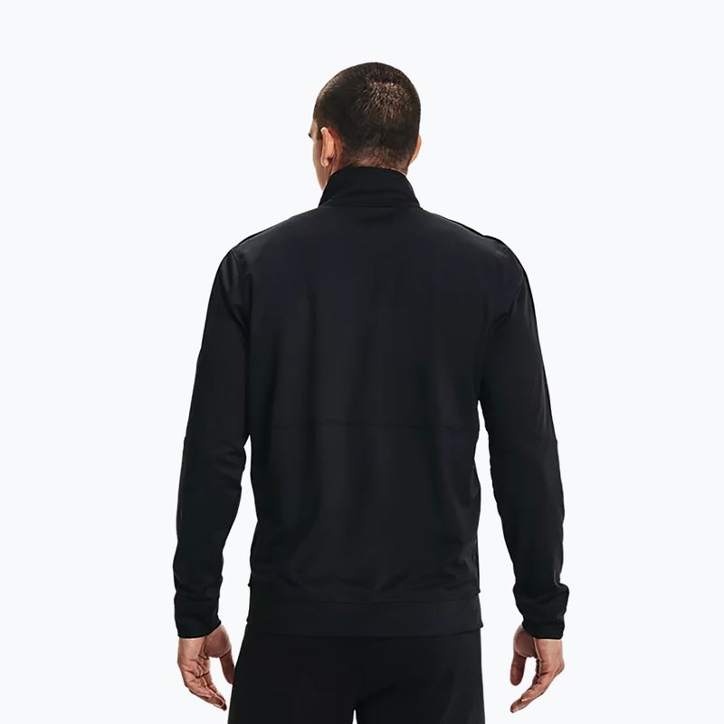 Under Armour Pique Track мъжки суитшърт за тренировки черен 1366202 4