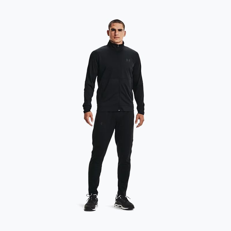 Under Armour Pique Track мъжки суитшърт за тренировки черен 1366202 5
