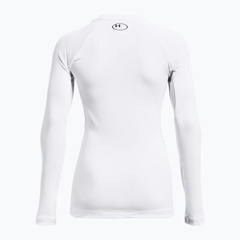 Дамска блуза с дълъг ръкав Under Armour Authentics CG Crew white/black 5