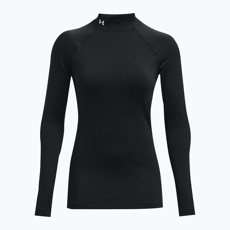 Дамска блуза с дълъг ръкав за тренировка Under Armour Authentics CG Mockneck black/white 5