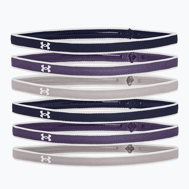 Under Armour Ua Мини ленти за глава 0.4  6бр. морско синьо-лилаво-сиво 1286016-412 4
