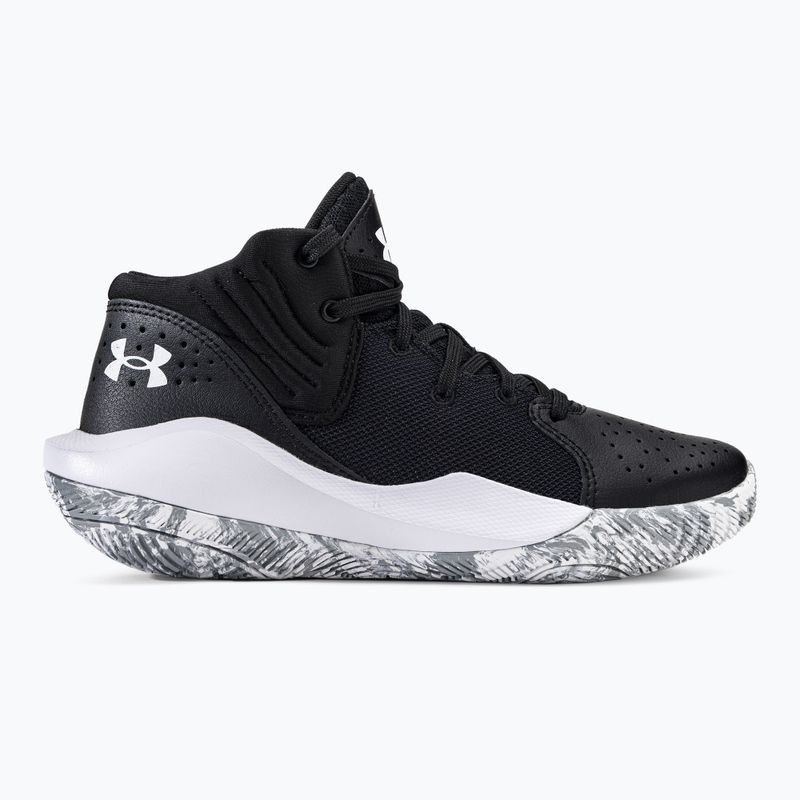 Детски баскетболни обувки Under Armour GS Jet '21 001 черен-бял UAR-3024794001-001-4.5 2