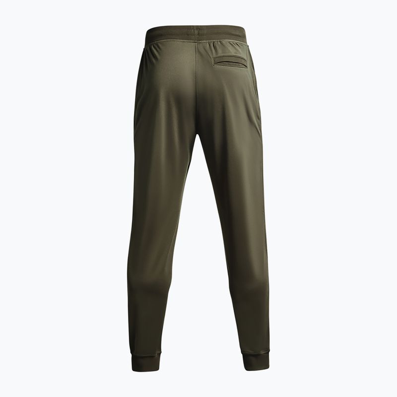 Мъжки панталони Under Armour Sportstyle Tricot Jogger marine от зелен / черен 6