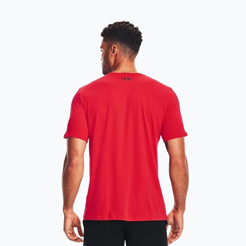 Under Armour UA Sportstyle Logo SS мъжка тениска за тренировки червена 1329590 4
