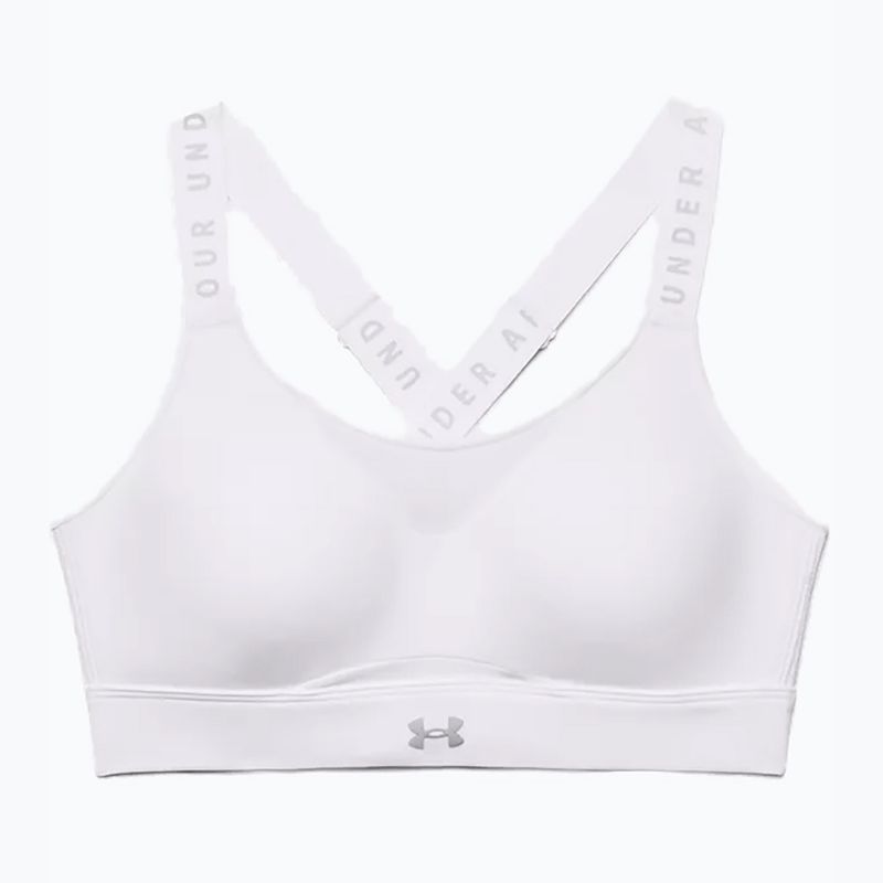 Under Armour Infinity High сутиен за тренировка бял 1351994 3