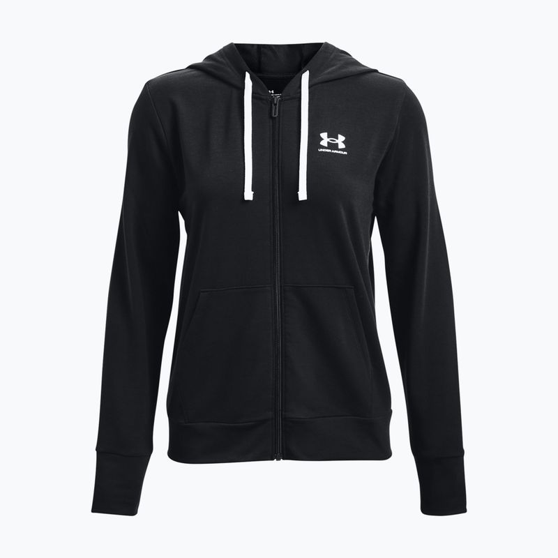 Under Armour дамски суитшърт за тренировки Rival Terry Full Zip Hoodie black 1369853