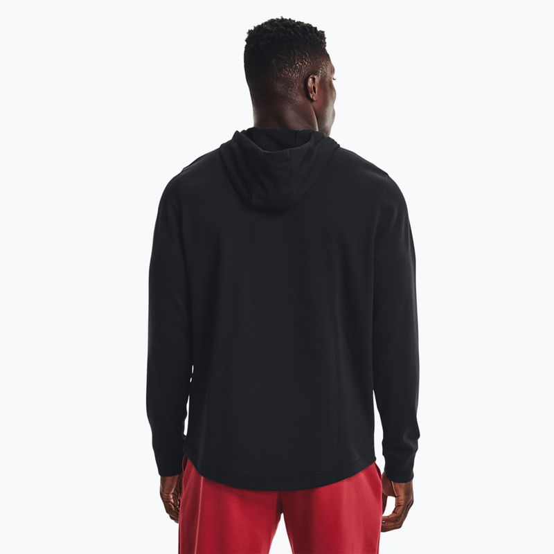 Мъжки суитшърт Under Armour Rival Terry Lc Hd black/onyx white 3